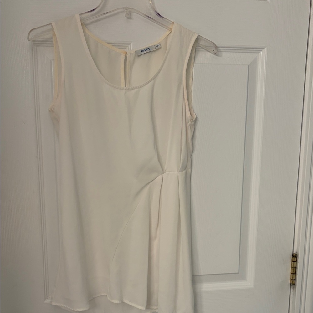 Ricki's Cream Sleeveless Blouse